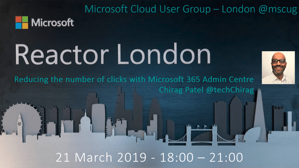 Speaking at Microsoft Cloud User Group&nbsp;London