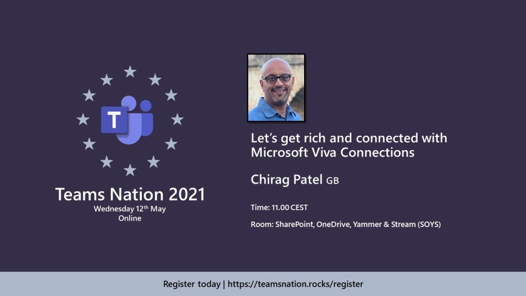 Presenting Viva Connections session at #TeamsNation May&nbsp;2021
