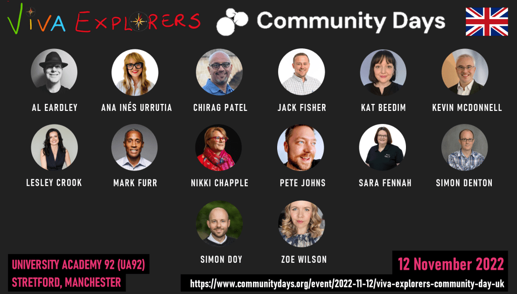 Organising & speaking at #VivaExplorers #CommunityDays Manchester&nbsp;UK